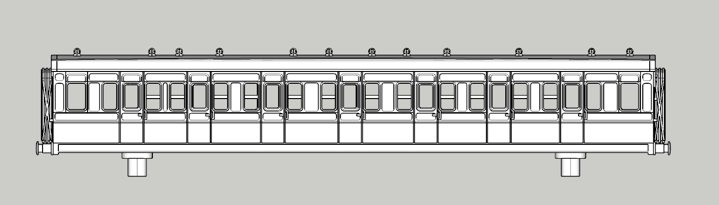 (image for) LSWR Panelled 7 cmpt Corridor TriCompo - d279